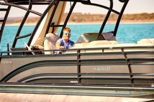 Boater on the lake.