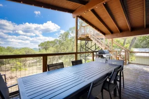 lower deck view from a rental property